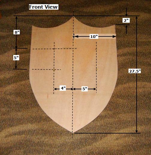 Free Wooden Medieval Shield Plan How To Make A Toy Wood Shield