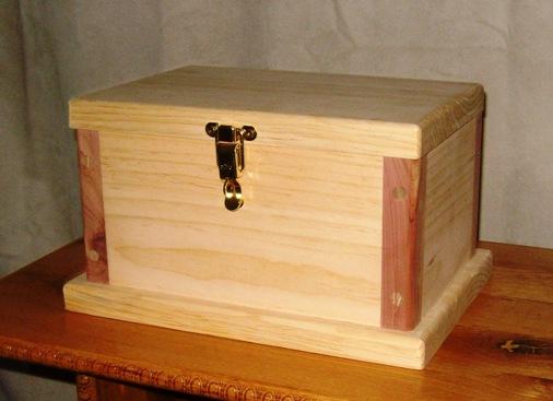 a wooden box